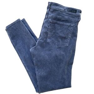 AG Adriano Goldschmied Ag-Ed high rise Farrah Skinny ankle jeans Corduroy Gray